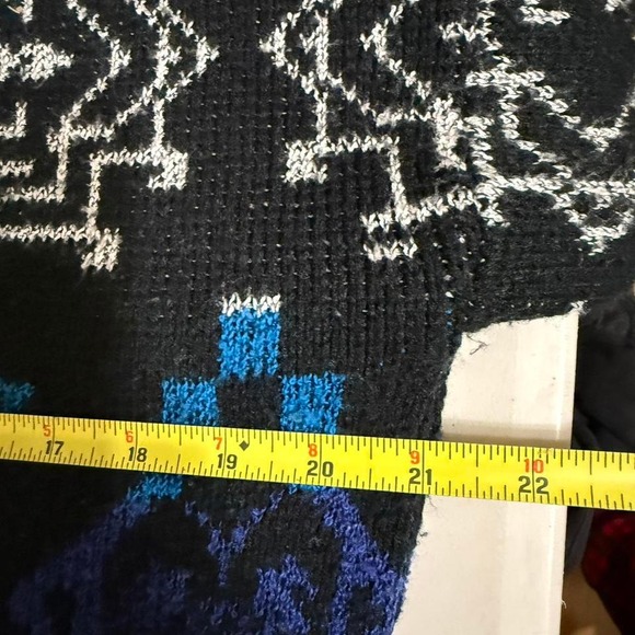 Vintage Botany 500 Multicolor Abstract Knit Pullover Medium Sweater Coogi Cosby - Picture 6 of 7